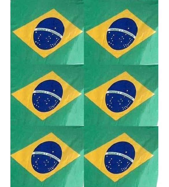 Bandeira de Pano do Brasil Medida 1,42 mts x 1,25 cm sem cabo - 01 unidade